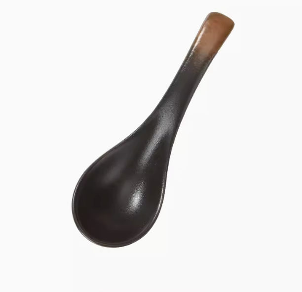 Hot push ceramic spoon (ceramic small spoon [dish yellow])