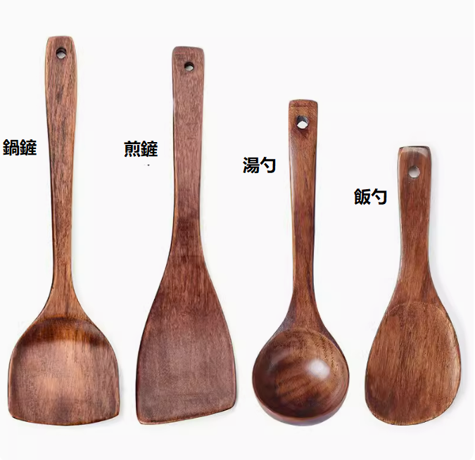 Hot recommendation [4-piece set] Special non-stick spatula set (Kemu soup spoon + spatula + frying spatula + rice spoon)