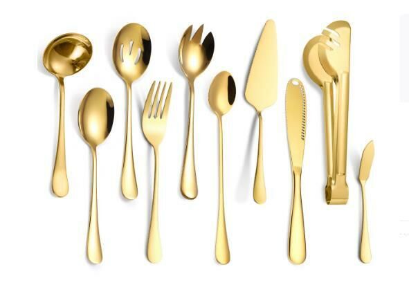 Popular multi-purpose tableware (gold 10-piece set (Style 1))