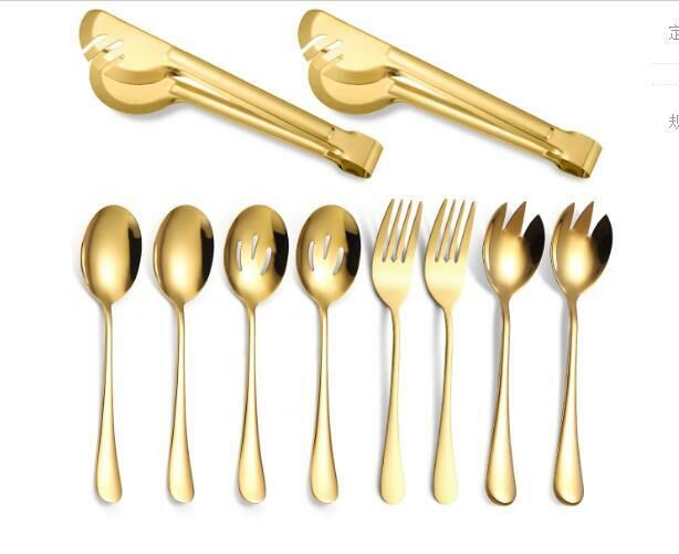 Popular multi-purpose tableware (gold 10-piece set (style 2))