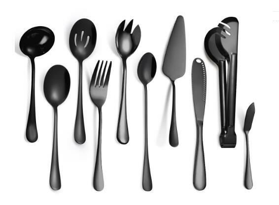 Popular multi-purpose tableware (black 10-piece set (style 1))
