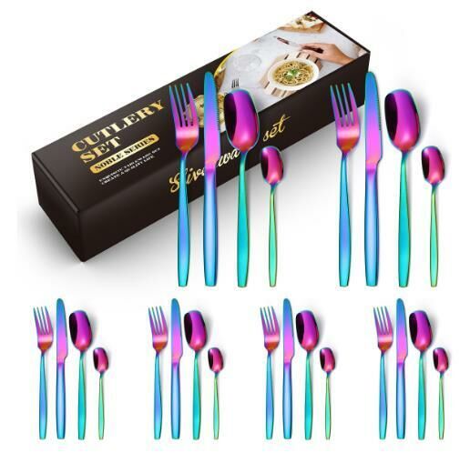 New European-style square-headed tableware (24-piece set)