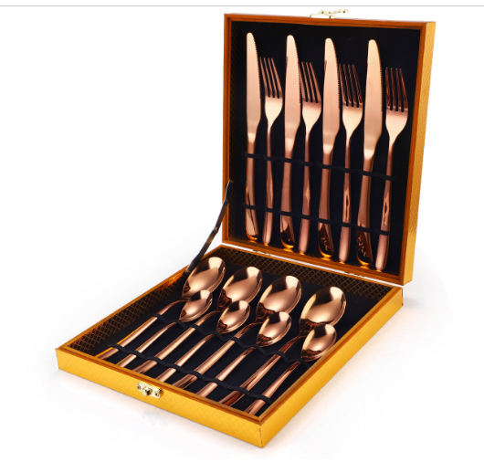 New fashion gift box tableware (16-piece rose set)
