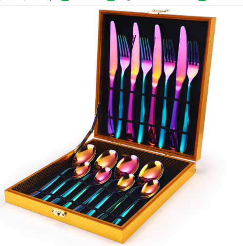 New fashionable gift box tableware (colorful 16-piece set)