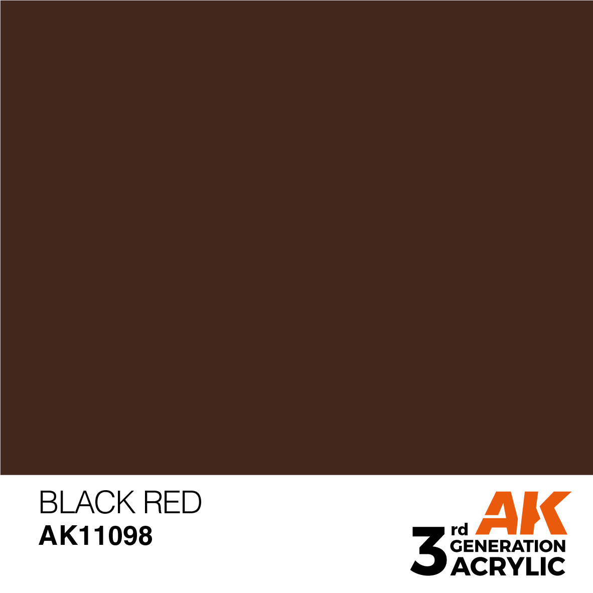 [預購]AK - 水性壓克力顏料 3rd BLACK RED – STANDARD