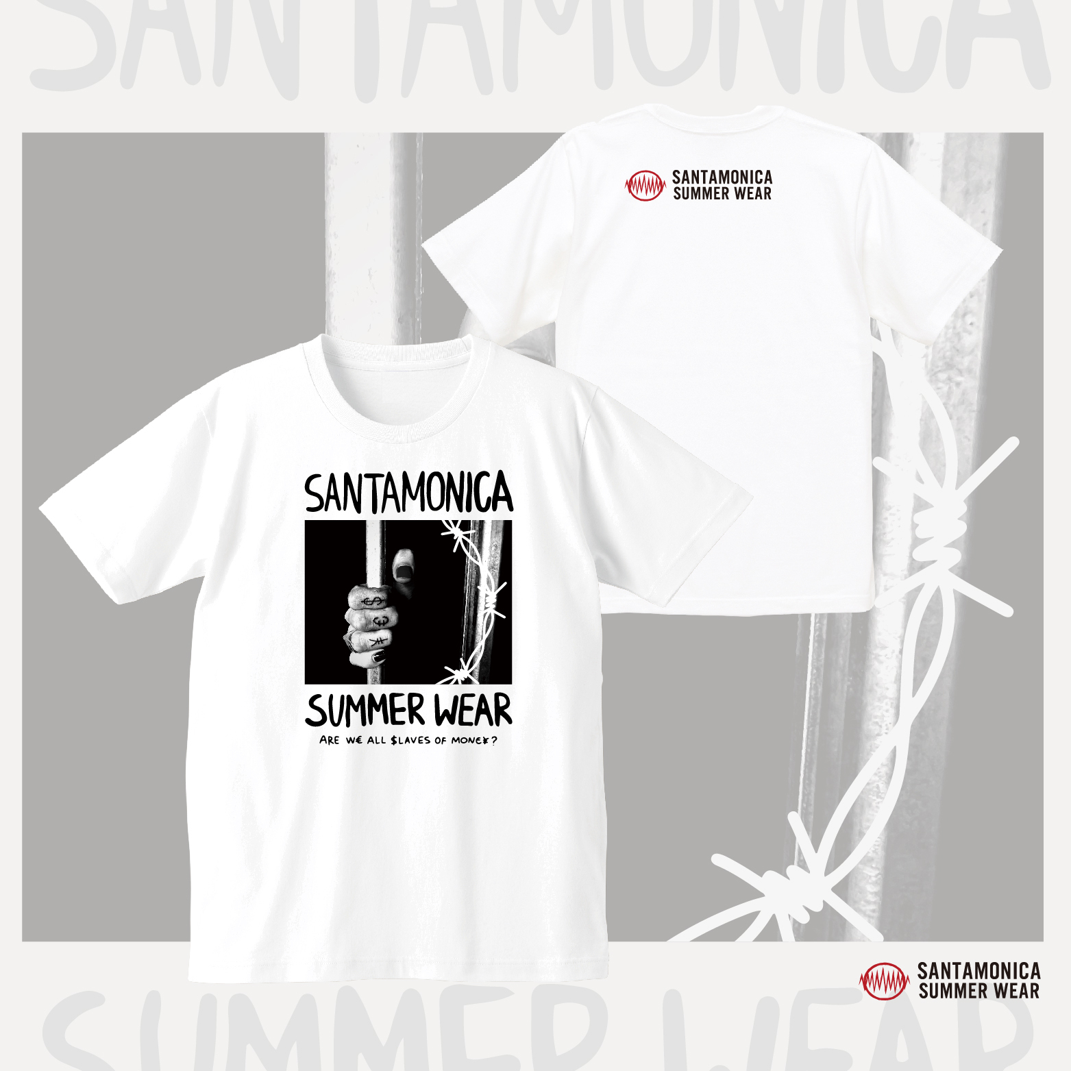【SANTA MONICA SUMMER WEAR】SMSW24 錢的奴隸 tee