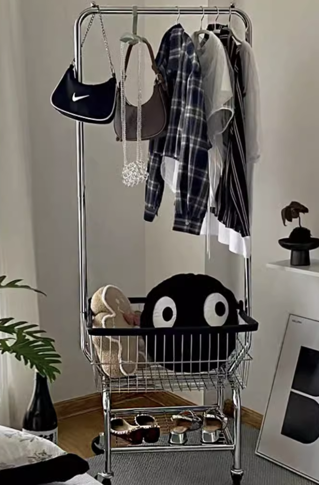 福利多 家居移動落地掛衣架