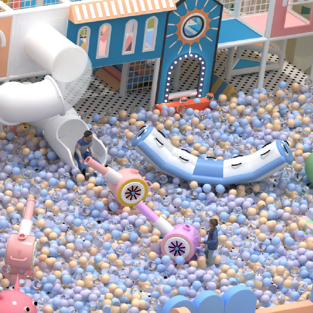 奇幻島 糖果小鎮 氣膜香蕉船