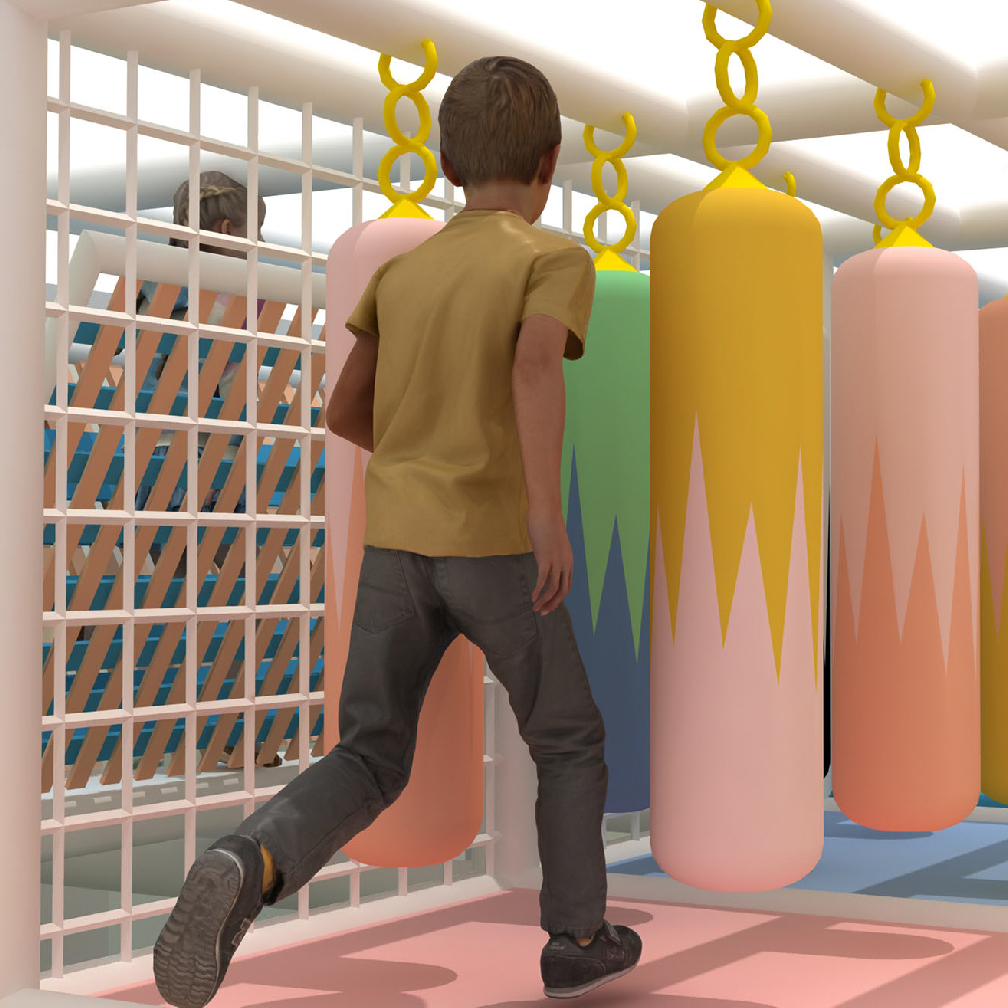 奇幻島 糖果小鎮 沙包障礙區