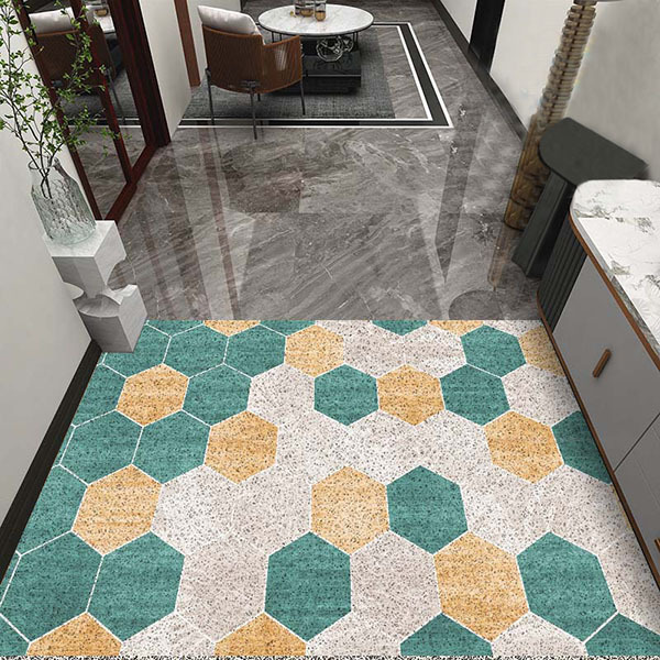 幾何元素菱形進門除塵地墊