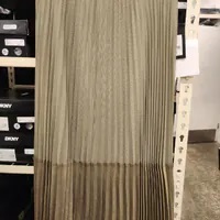 [S] DKNY LOGO WAIST BAND TIERED MESH SKIRT,LIGHT FATIGUE, P4DG7XMS-GI6 (SD953)