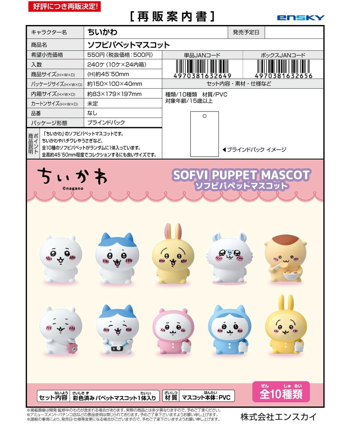 日本CHIIKAWA公仔 (非日本製)