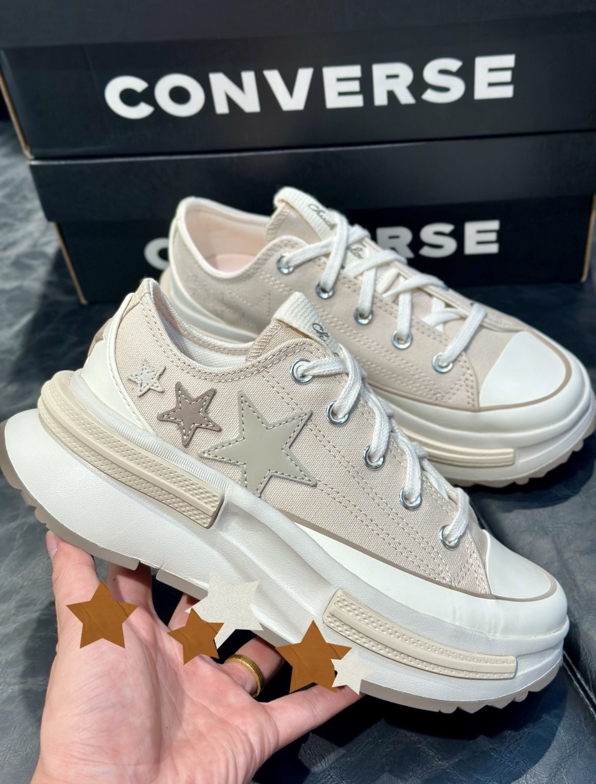 Converse Run Star Legacy CX 燕麥灰色 厚底 增高 帆布鞋 女款 A11613C/預購