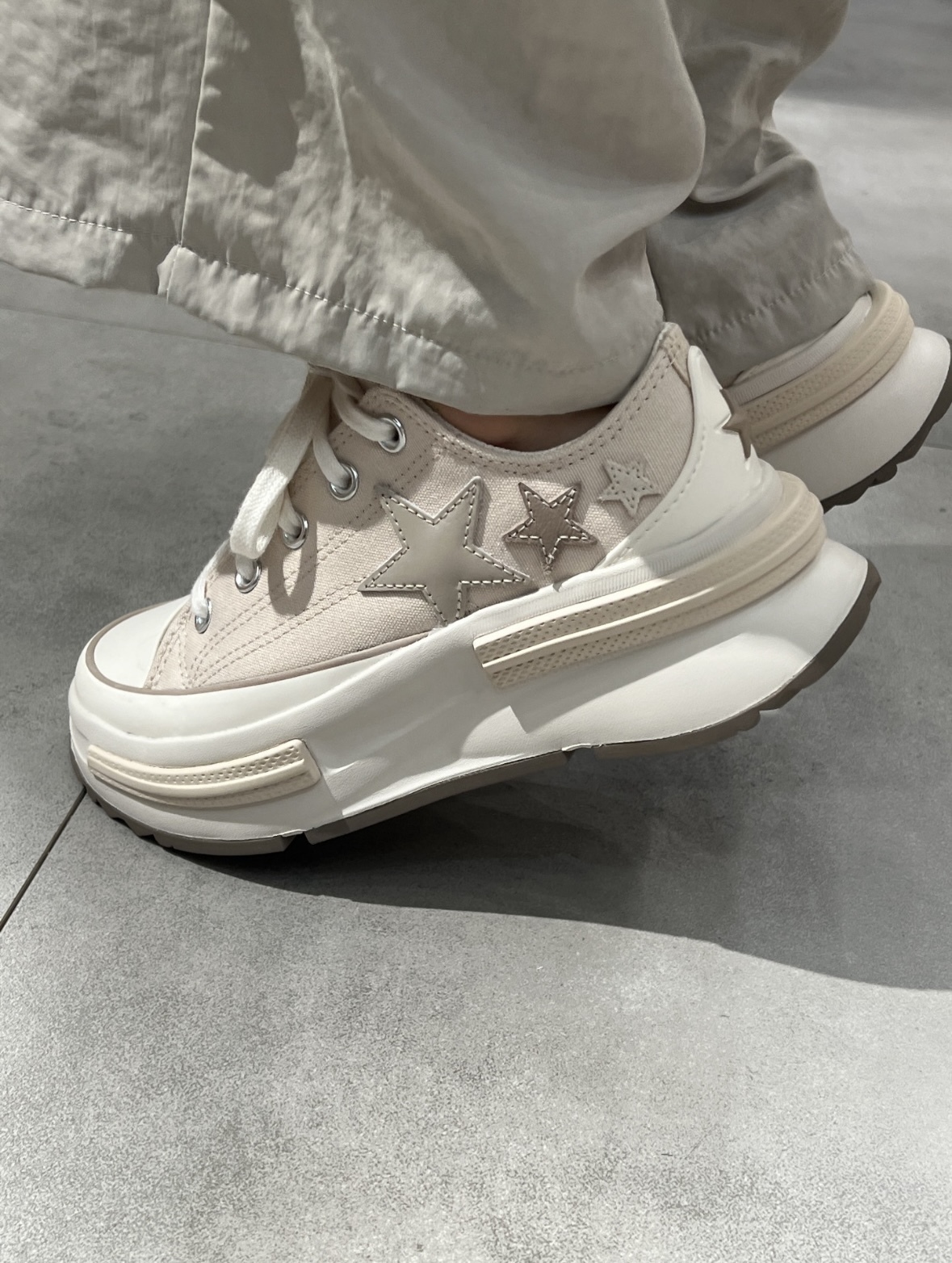 Converse Run Star Legacy CX 燕麥灰色 厚底 增高 帆布鞋 女款 A11613C/預購