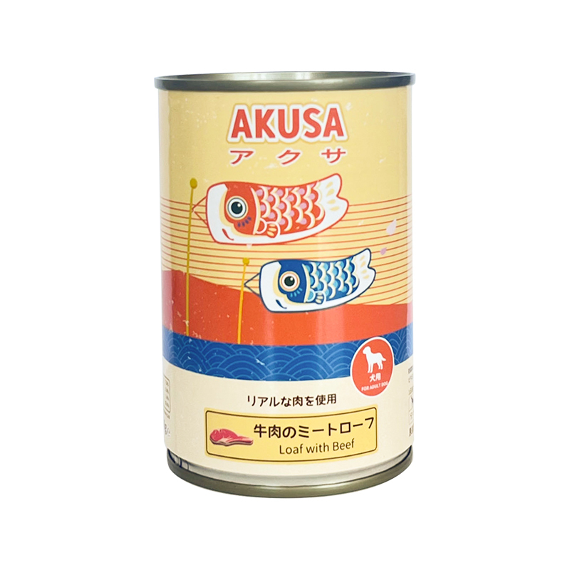 日本AKUSA 狗罐 牛肉肉餅 400g (6罐/12罐)