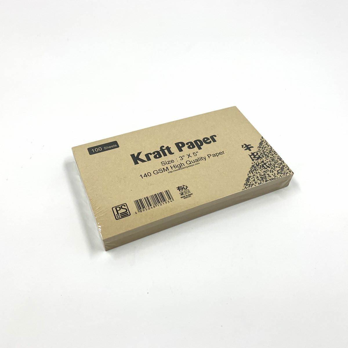 3" x 5" 牛皮卡  (140克) - 1包