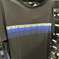 [S] DKNY LOGO PRINT FRONT T-SHIRT,BLACK, M2410128-BLK [FINAL SALE] (SD957)