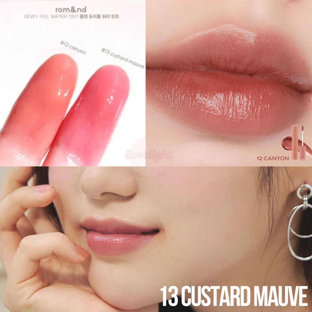 【現貨】【最心動嫩唇滋潤之選💓】#12-13 ROM&ND DEWY·FUL WATER TINT 露水水感光彩唇釉