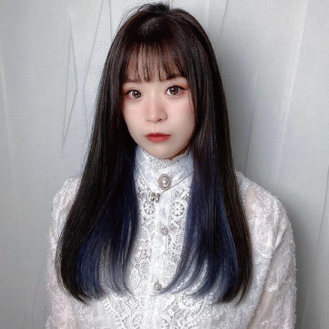 Many people like to pair ear loop dyeing with black hair. / Provided by Apple