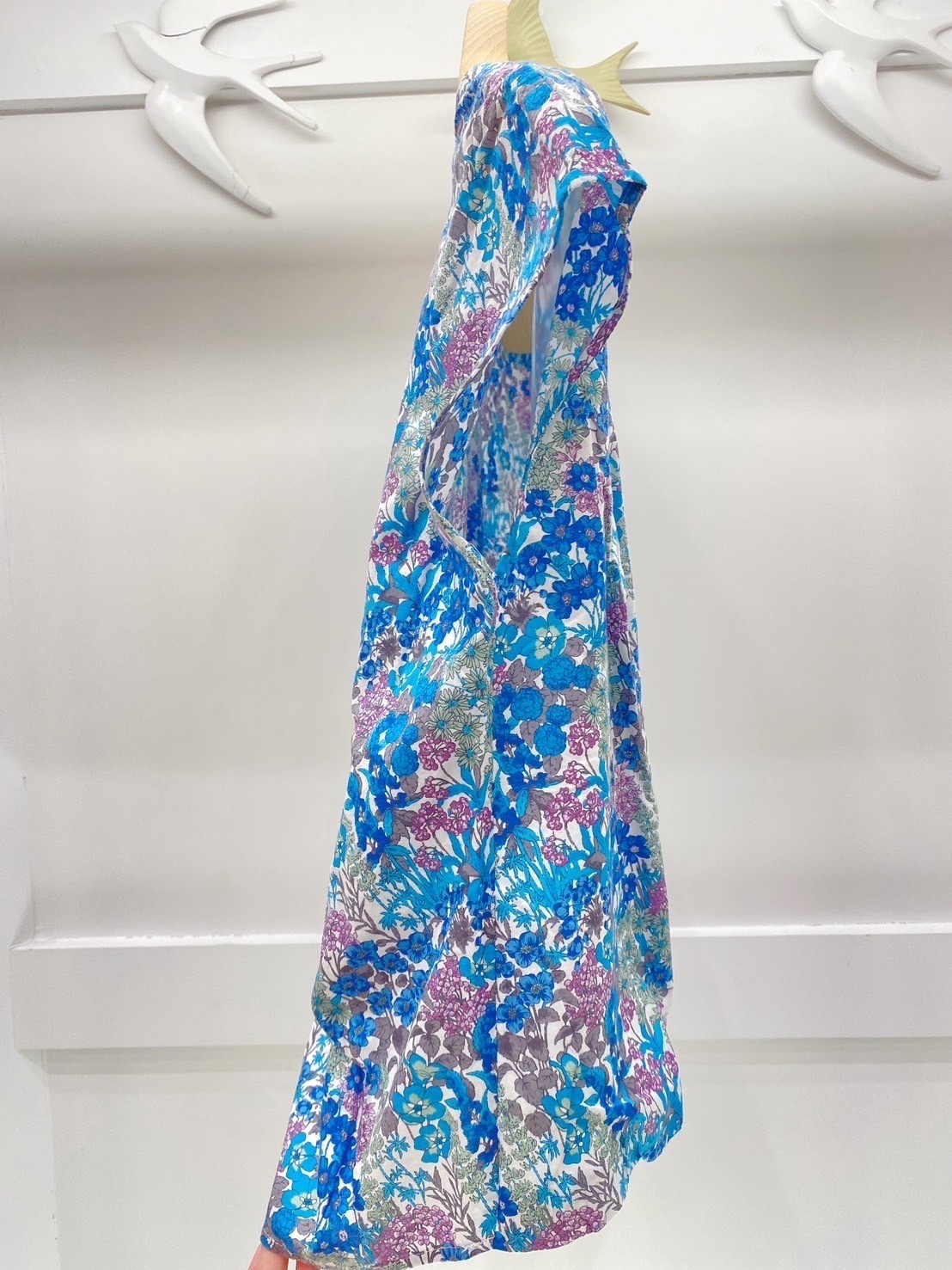 花布後開叉上衣