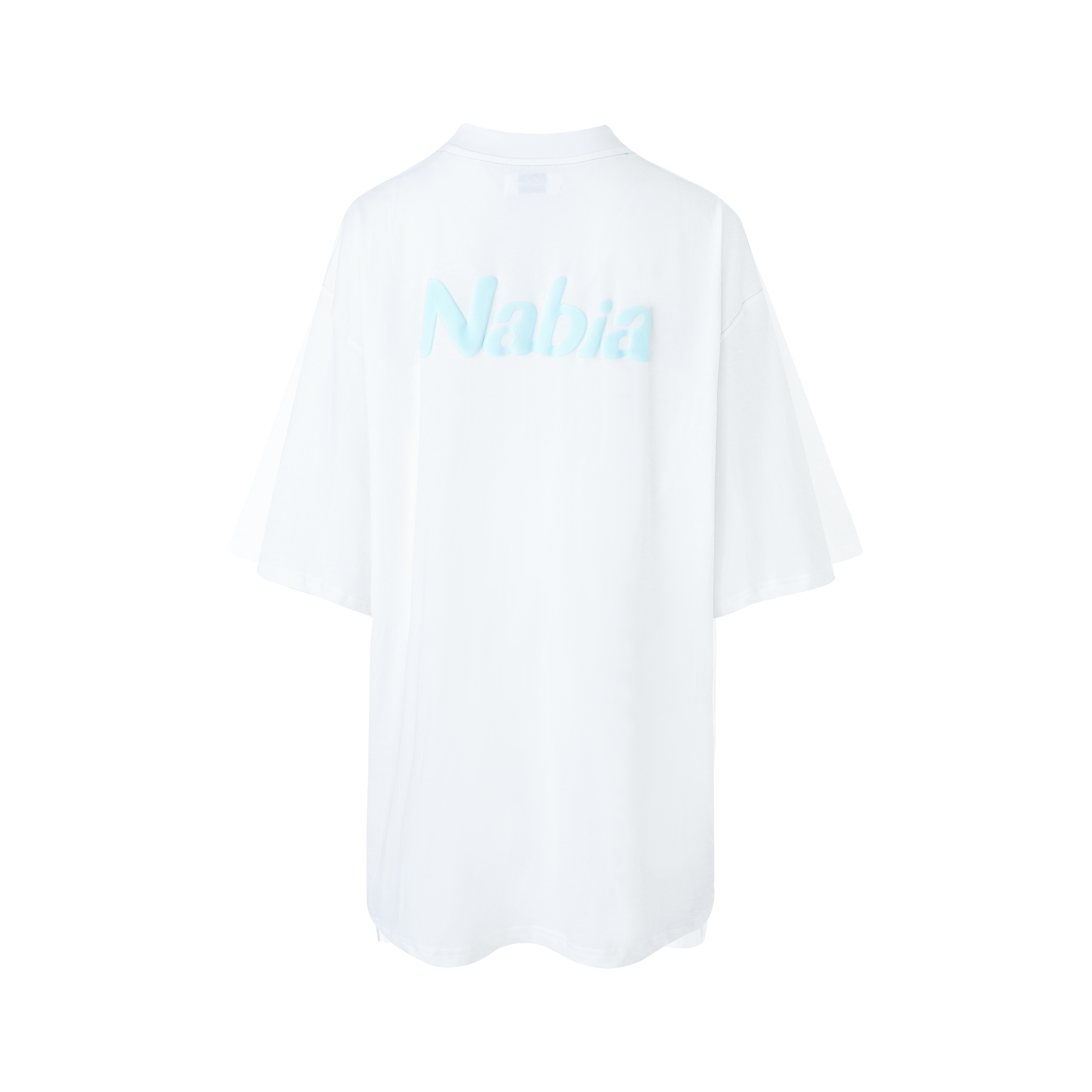 NABIA 棉花糖 LOGO 白T