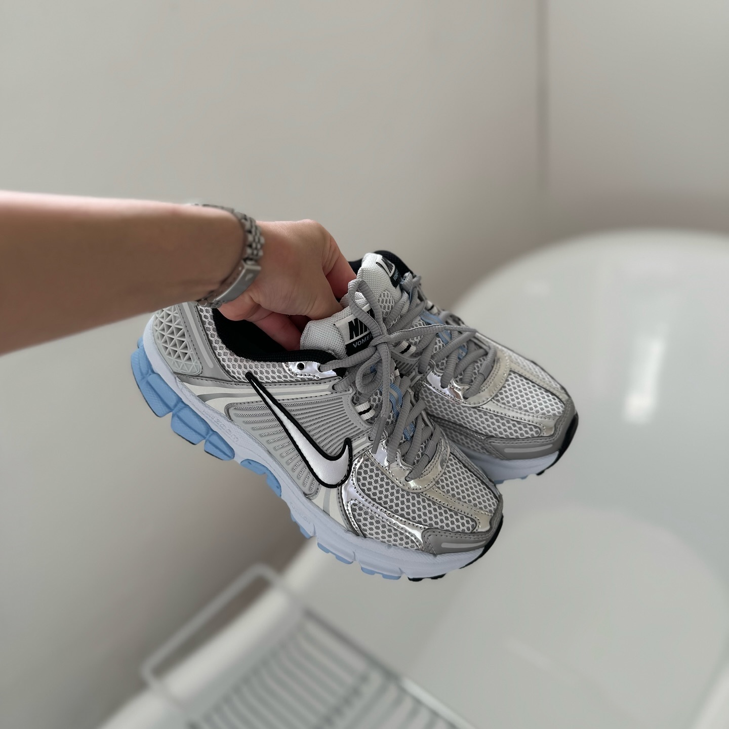 Nike Zoom Vomero 5 灰銀黑 寶寶藍 高級感 小香風 復古 慢跑鞋 HF1877-100