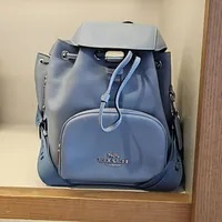 [S] COACH CR100 SMOOTH LEATHER PACE BACKPACK,SV/1 FINAL SALE, 196395290048 (SCO842)