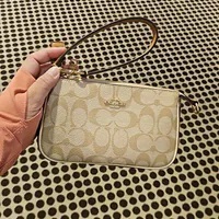 [S] COACH CS444 SIGNATURE BLKING NOLITA 19,IM/LIGHT KHAKI/IVORY MULTI, 196395280735 (SCO843)