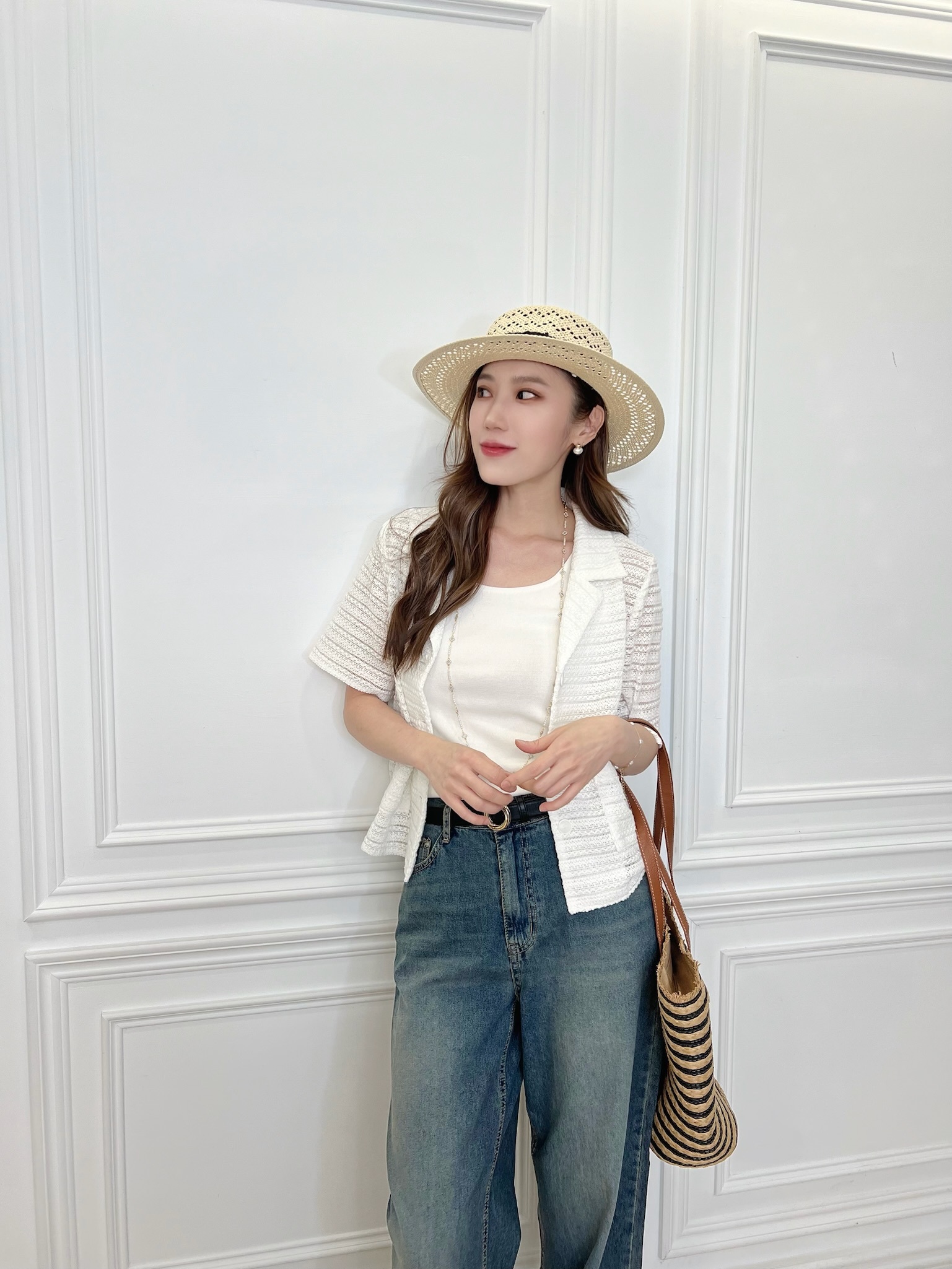 率性復古刷色牛仔褲