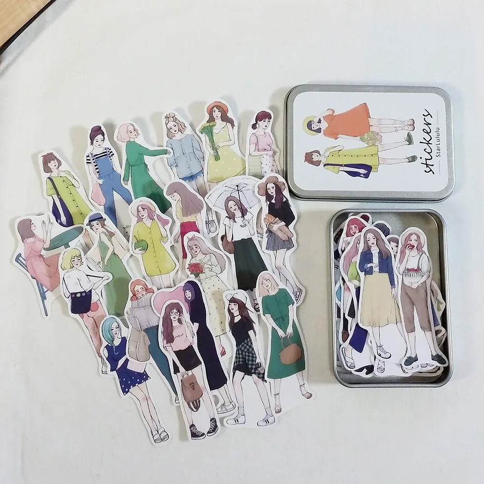 StarLululu - Transparent Girl Stickers