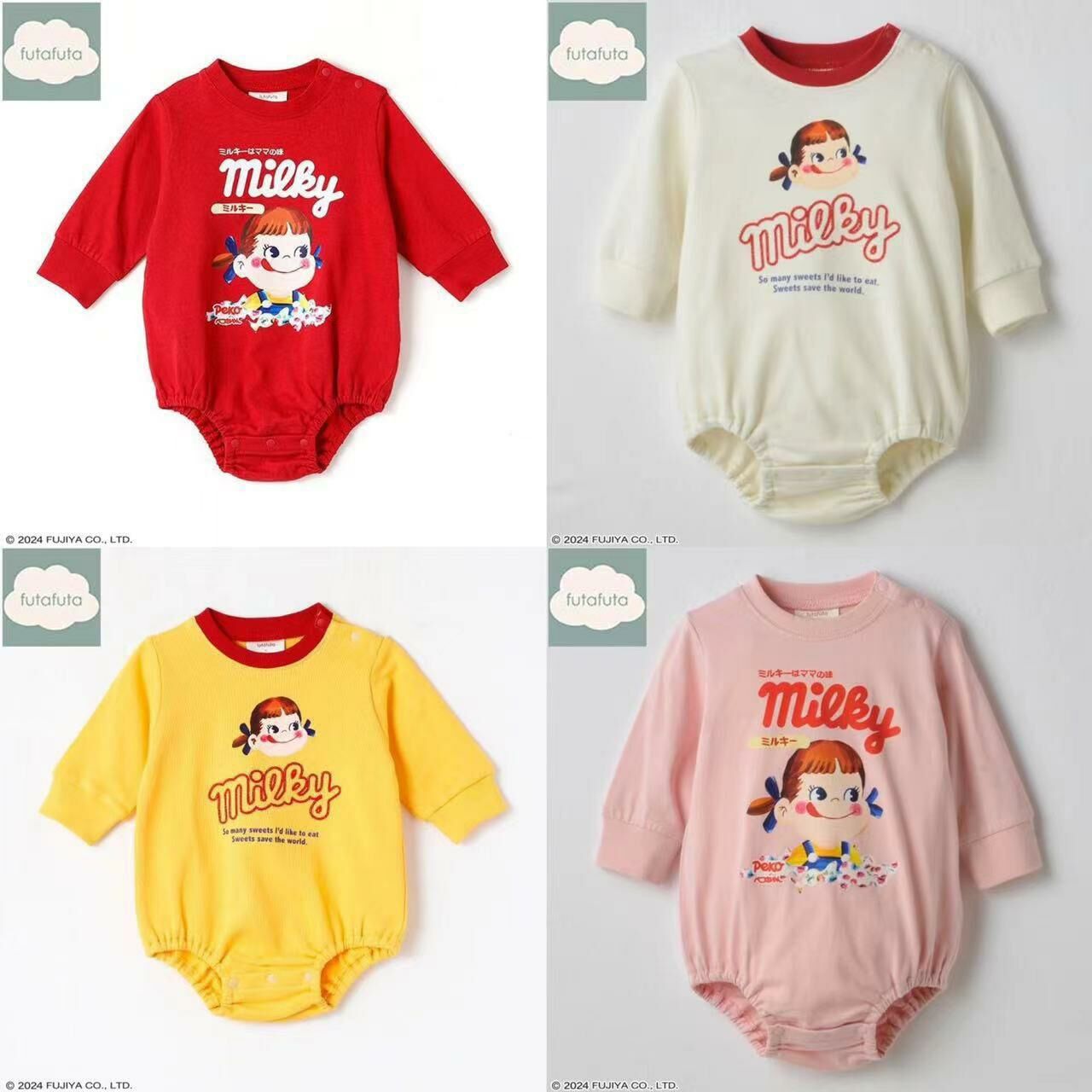 日單Futa x 不二家秋冬長袖系列