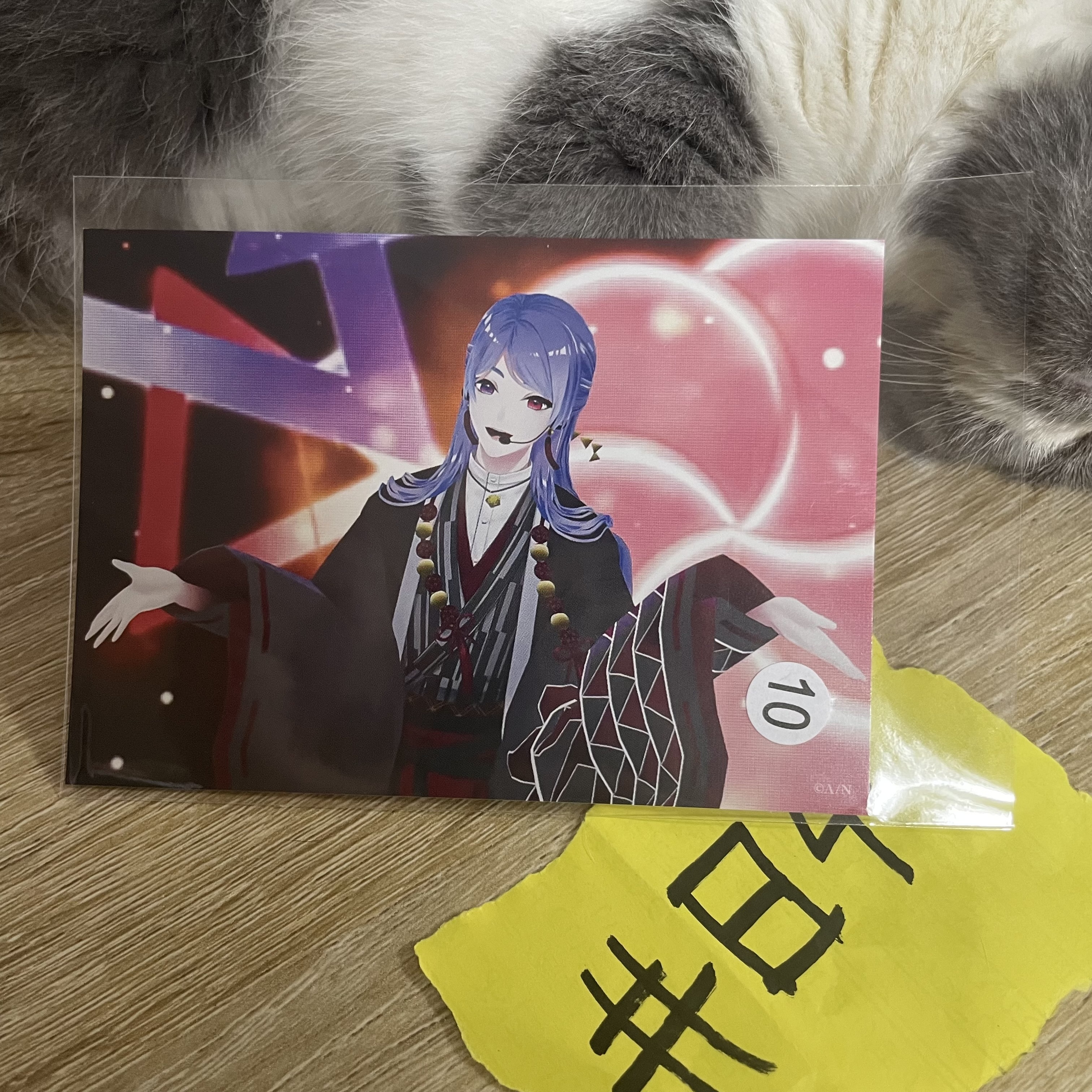 彩虹社  弦月 明信片  #84