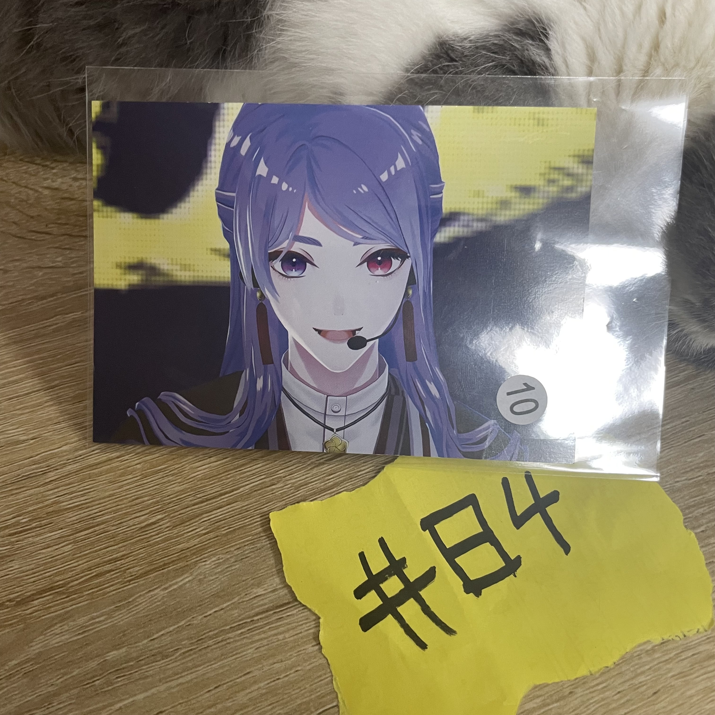 彩虹社  弦月 明信片  #84