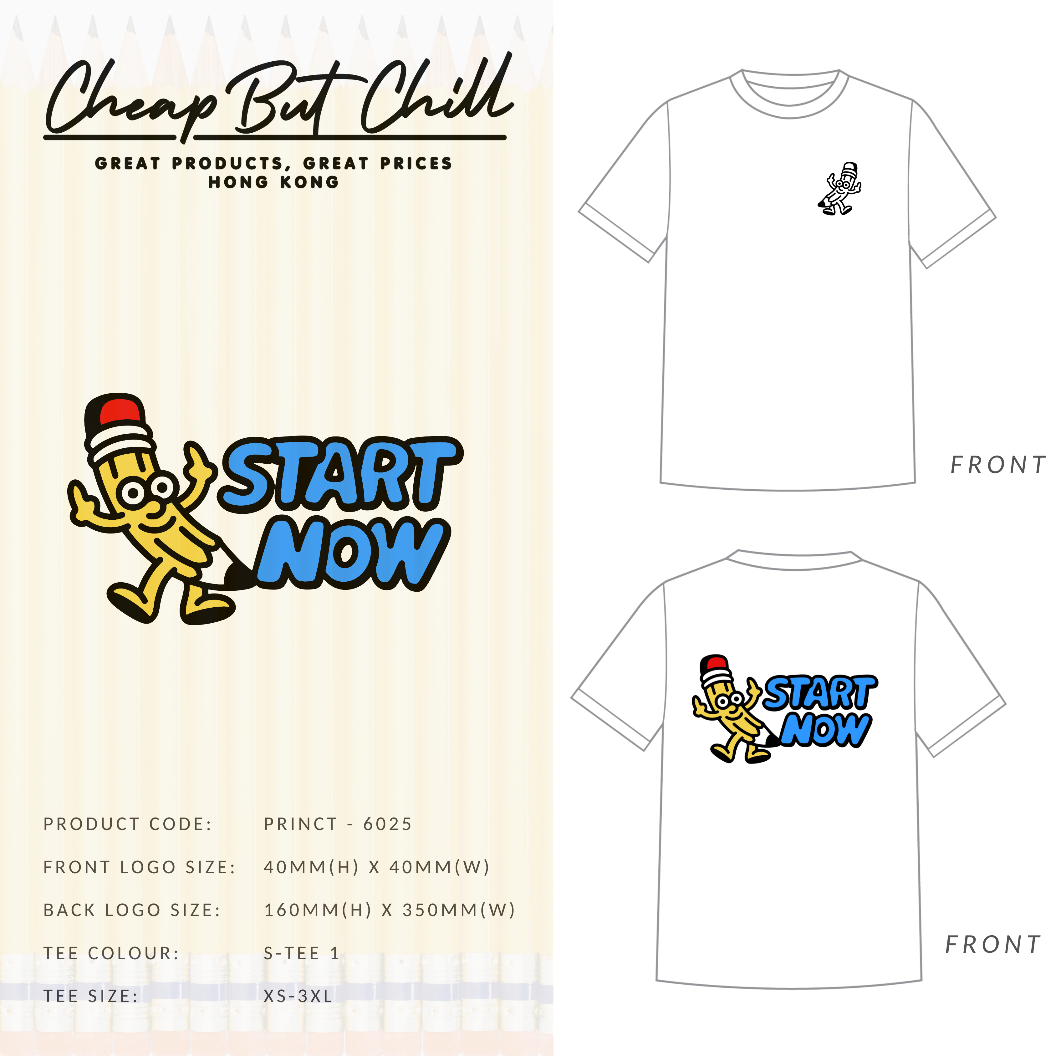 New ✦ CheapbutChill x loveyard Start Now Tee