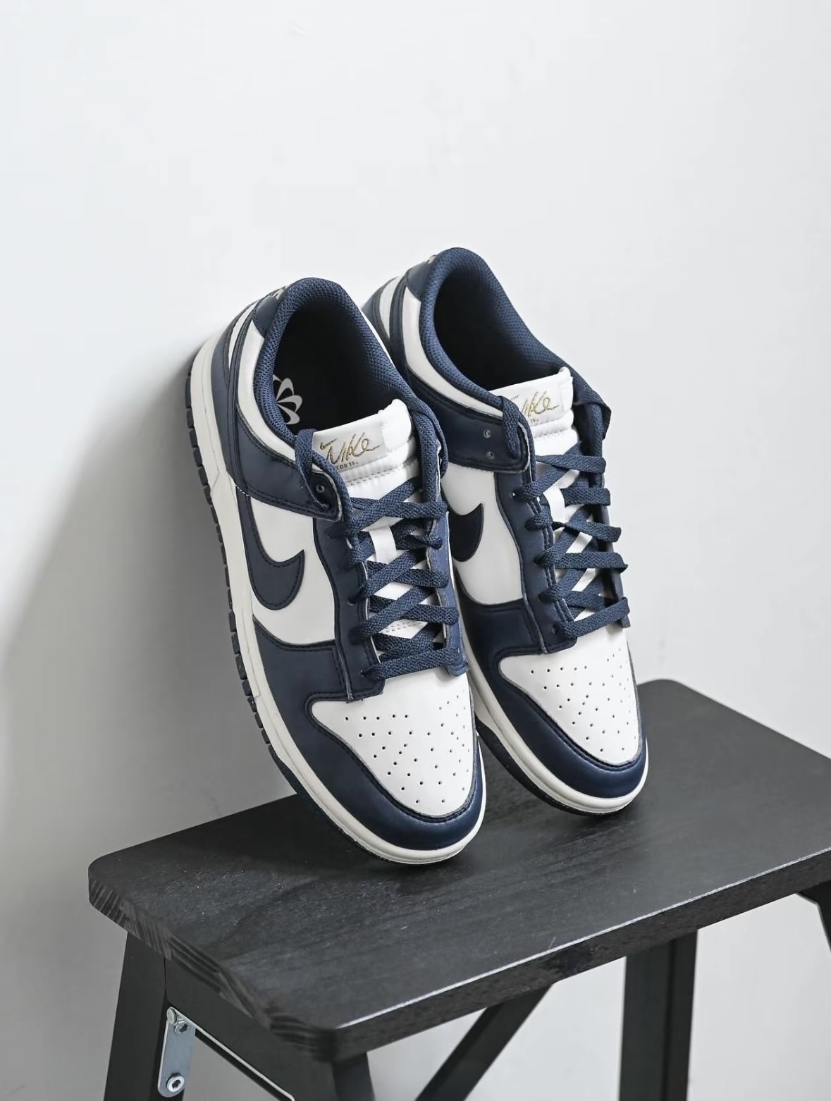 Nike Dunk Low 午夜藍 藍白色 皮革 女款 FZ6770-001/預購