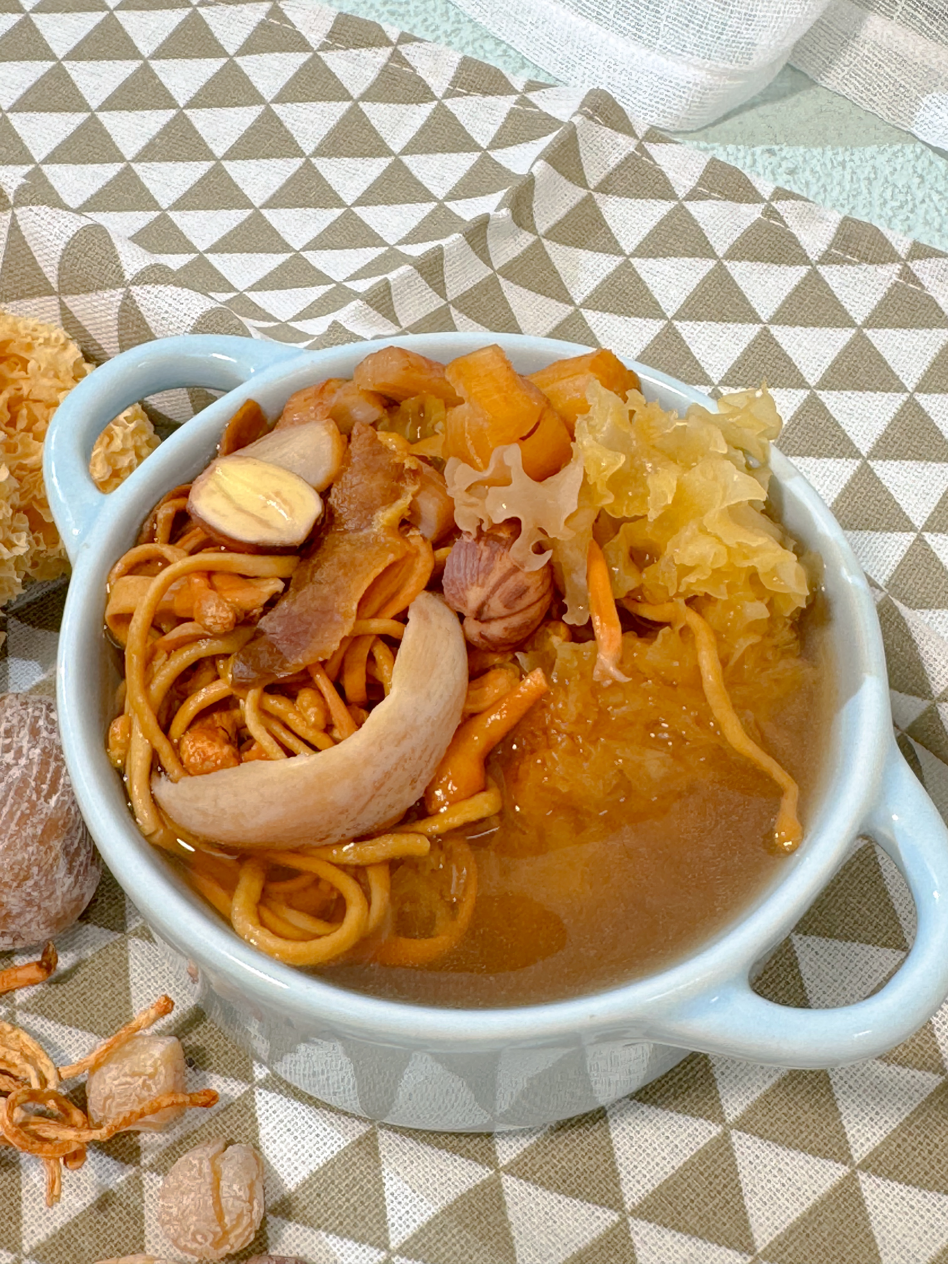 蟲草花百合雪耳元貝湯│養顏抗衰老、健脾潤肺│1-2人份量