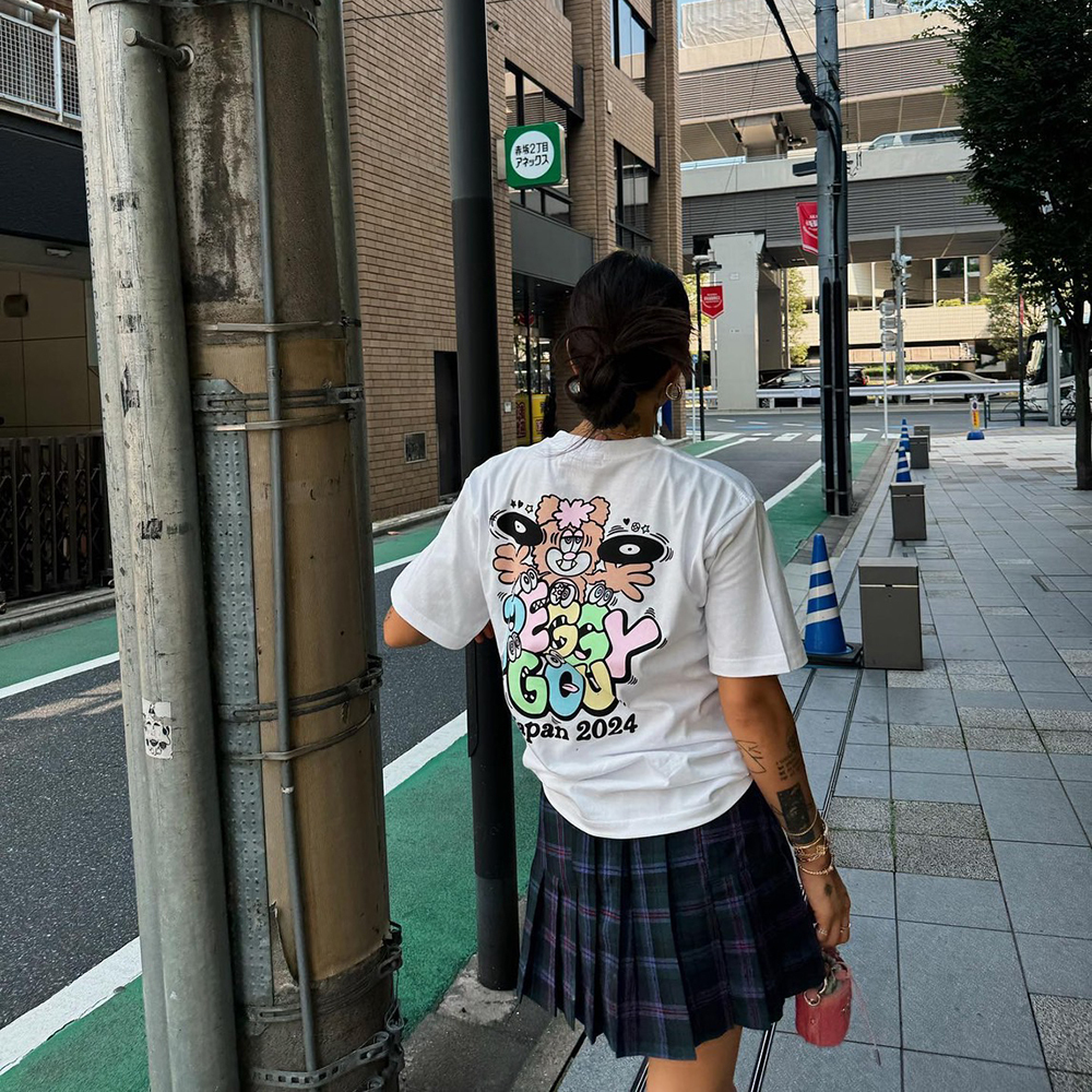 聯名款 Peggy Gou x VERDY VISTY 塗鴉 短Tee 白色 短袖上衣