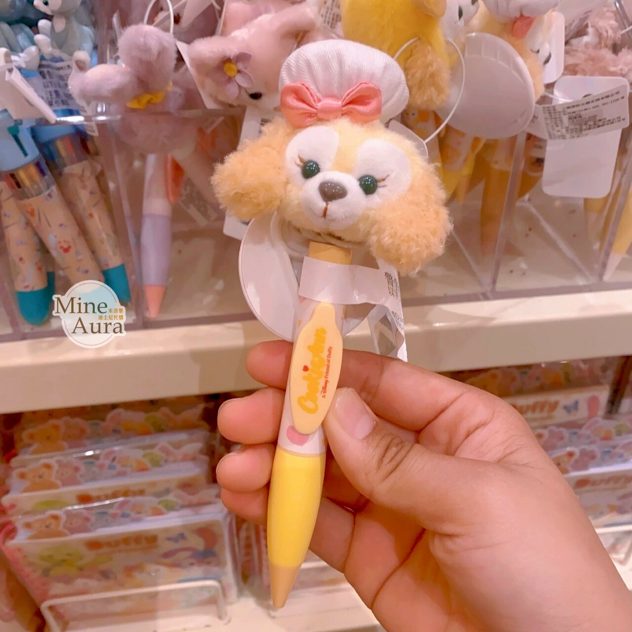 可琦安 餅乾 CookieAnn 絨毛大頭搖頭 圓珠筆 -上海迪士尼樂園