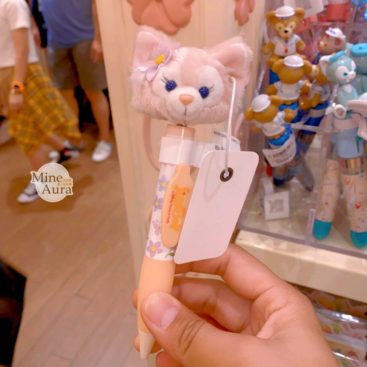 玲娜貝兒 Lina bell 絨毛大頭搖頭 圓珠筆 -上海迪士尼樂園