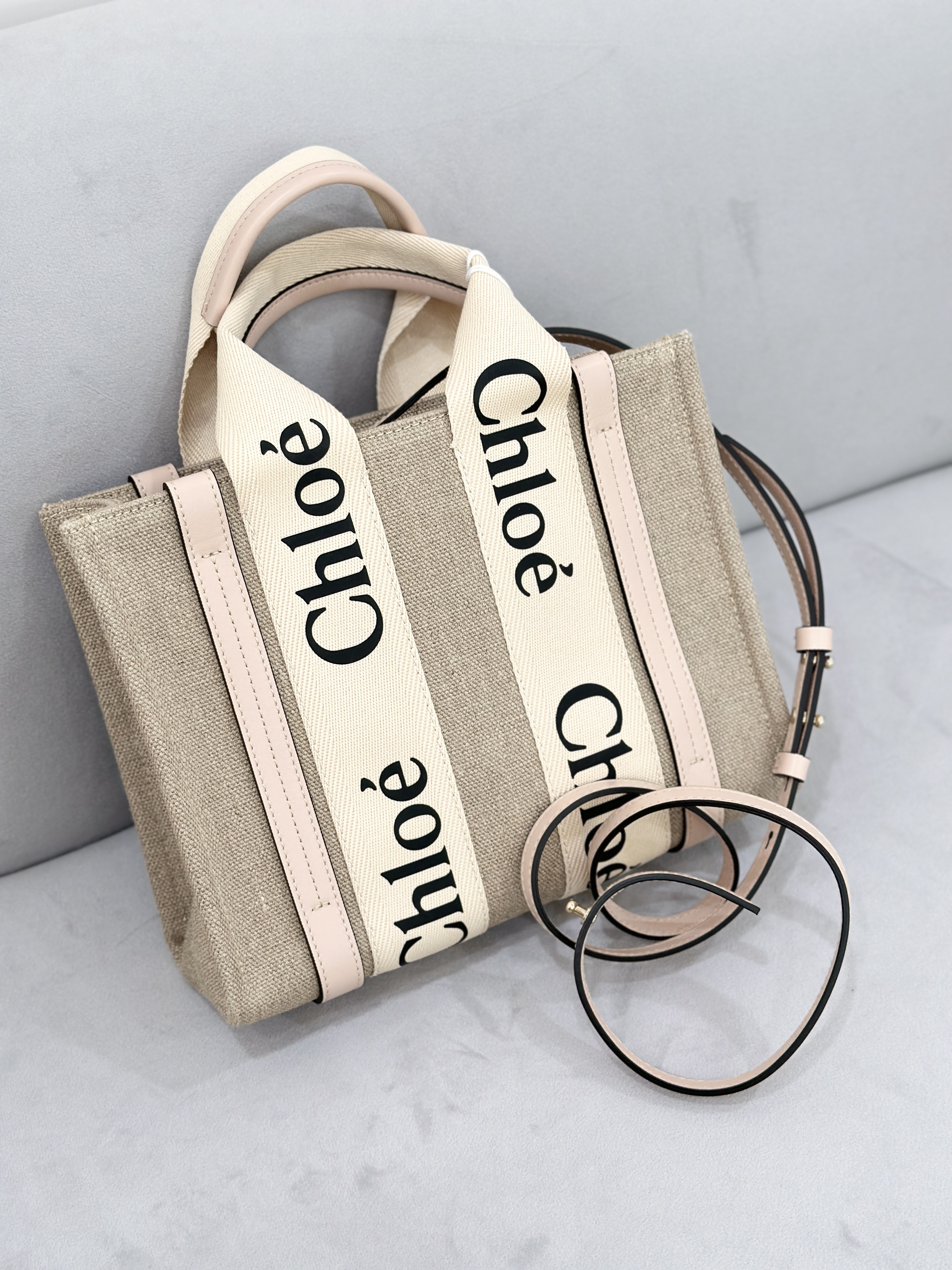 CHLOE Woody Small Tote With Strap