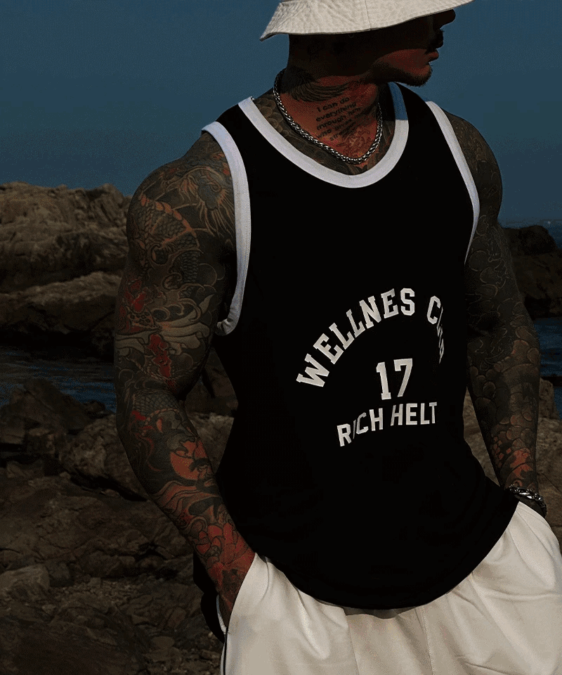 RICH健康配色背心