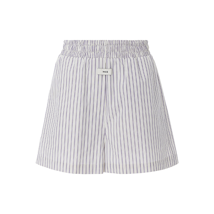 輕挺條紋短褲