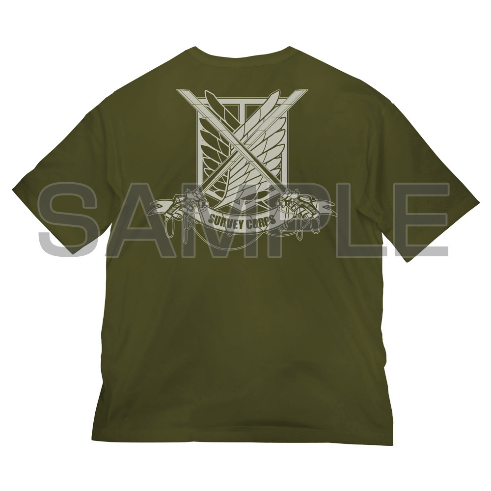 Cospa 0729 進撃の巨人 調査兵団 ﾋﾞｯｸﾞｼﾙｴｯﾄTｼｬﾂ/MOSS