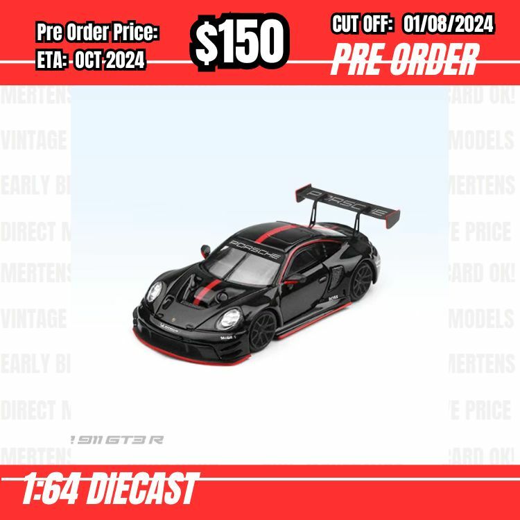 PO-$150 * Time Micro * 1:64 992 GT3 RS Black [OD25/07]
