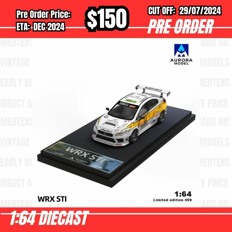 PO-$150 * Time Micro * 1:64 Subaru WRX STI VA2014 Lightning [OD25/07]