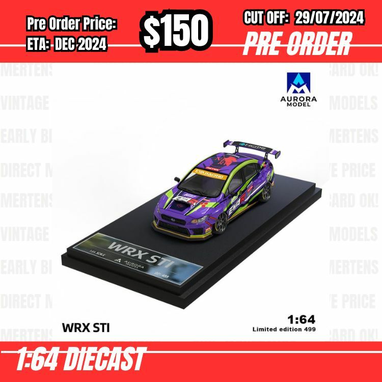 PO-$150 * Time Micro * 1:64 Subaru WRX STI VA2014 EVA Purple [OD25/07]