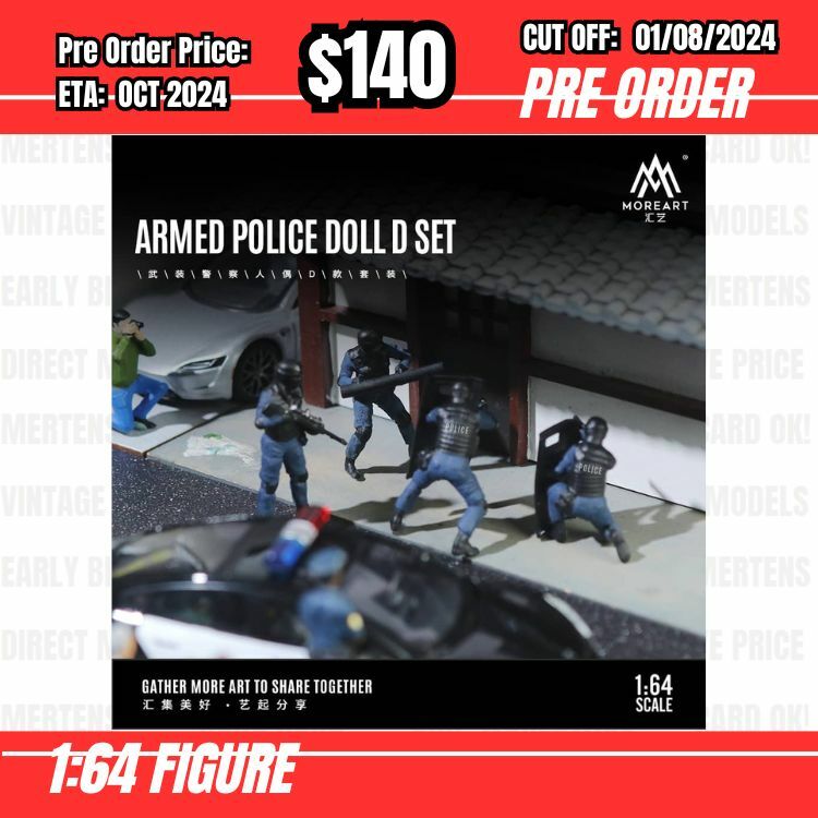 PO-$140 * Moreart * 1:64 Figure - Armed Police Doll D Set [OD25/07]