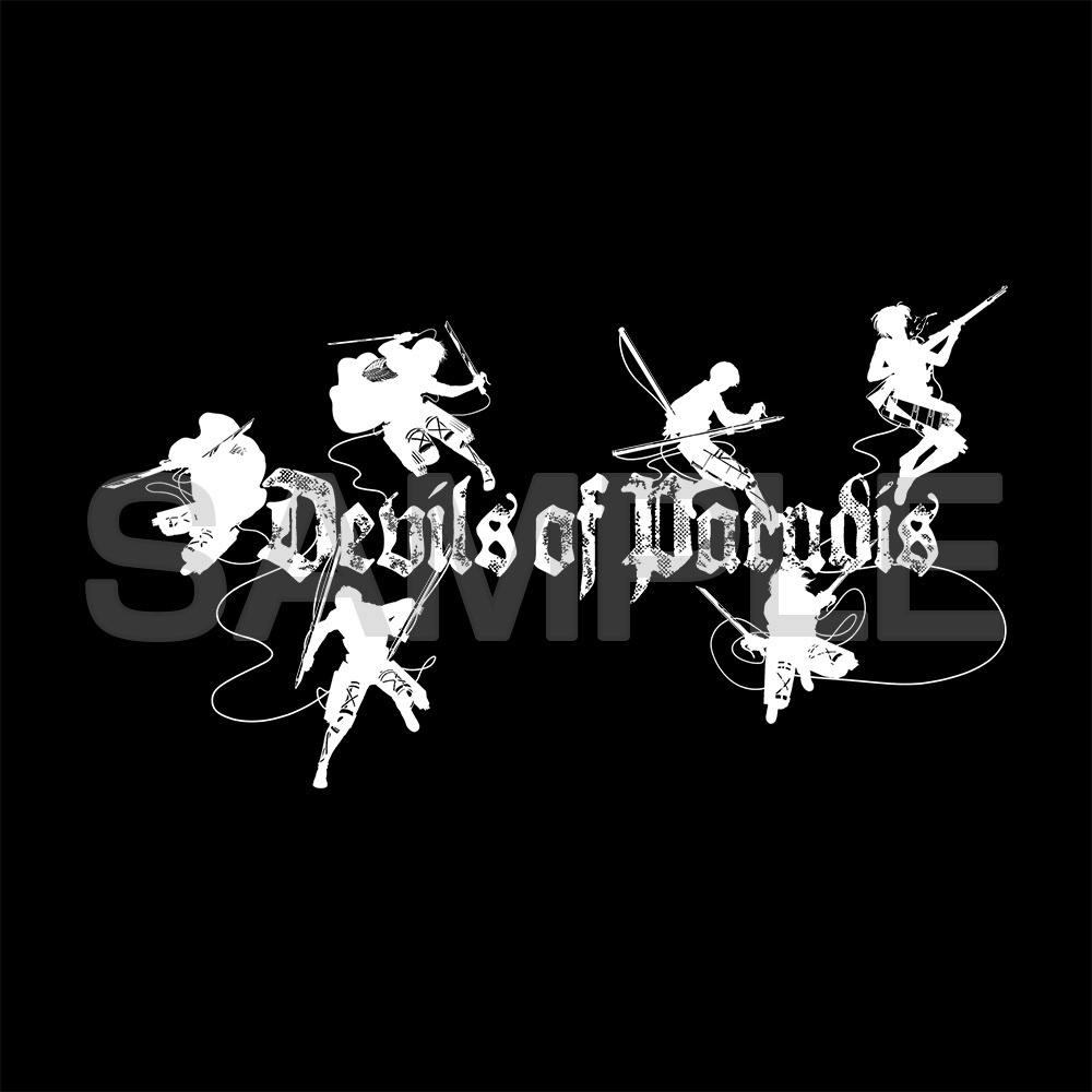 Cospa 0729 進撃の巨人 ﾊﾟﾗﾃﾞｨ島の悪魔 Tｼｬﾂ/BLACK