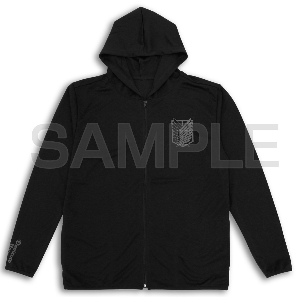 Cospa 0729 進撃の巨人 調査兵団 薄手ﾄﾞﾗｲﾊﾟｰｶｰ/BLACK