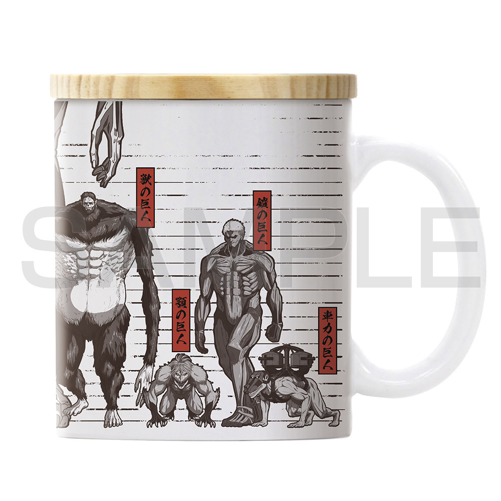 Cospa 1111  進撃の巨人 巨人体格差図 ﾌﾀ付きﾌﾙｶﾗｰﾏｸﾞｶｯﾌﾟ